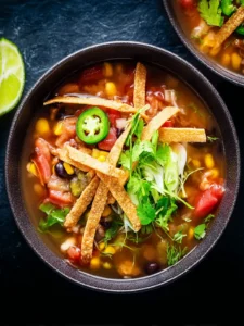 Vegan Tortilla Soup First Image