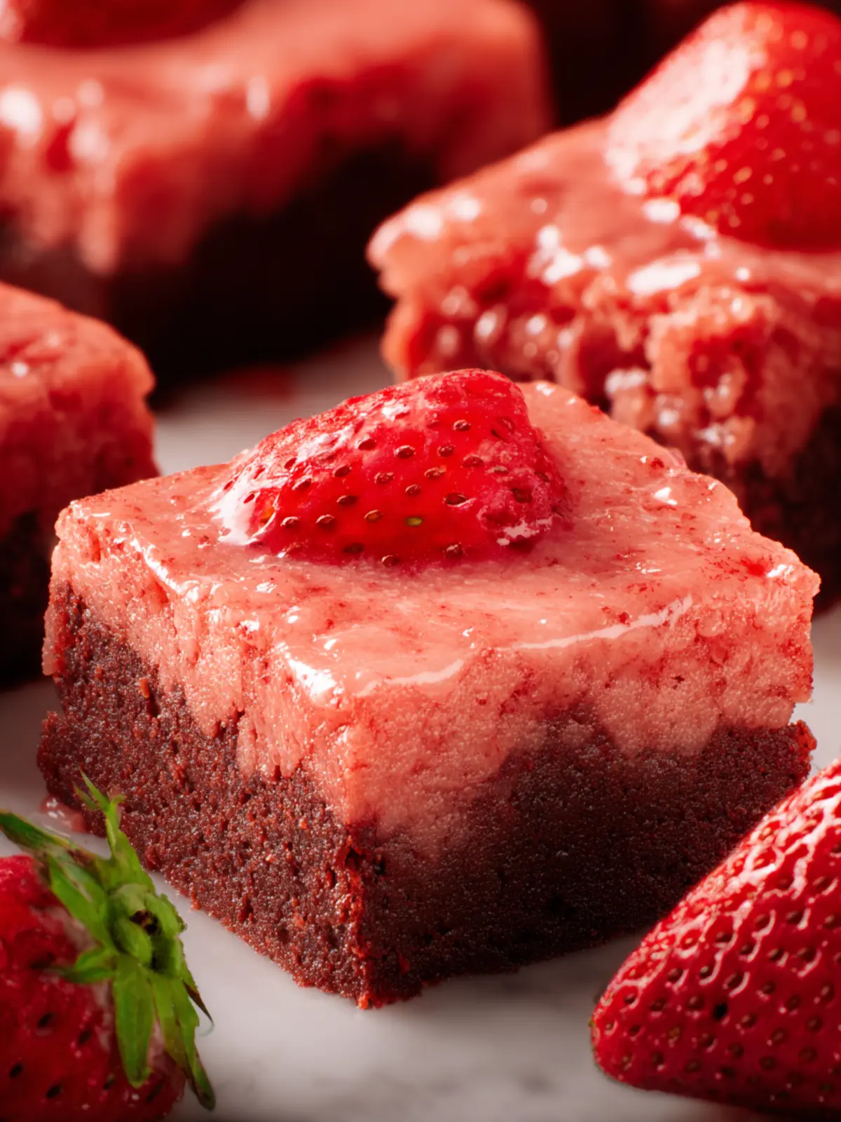 strawberry brownies First Image
